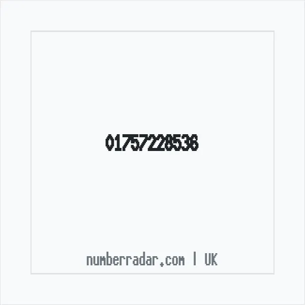Reverse number check for +44 1757 228536 — who called me?