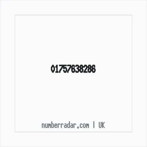 Reverse number check for +44 1757 638286 — who called me?