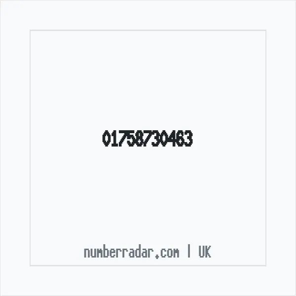 Reverse number check for +44 1758 730463 — who called me?
