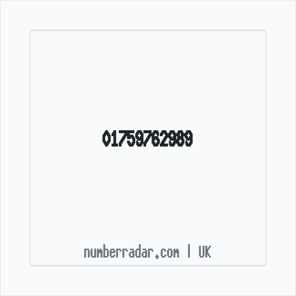 Reverse number check for +44 1759 762989 — who called me?