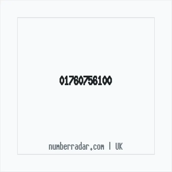 Reverse number check for +44 1760 756100 — who called me?