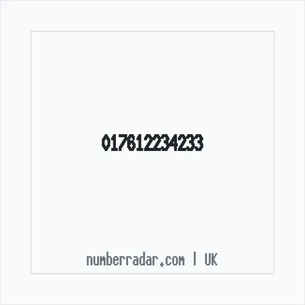 Reverse number check for +44 (1761) 223-423 — who called me?