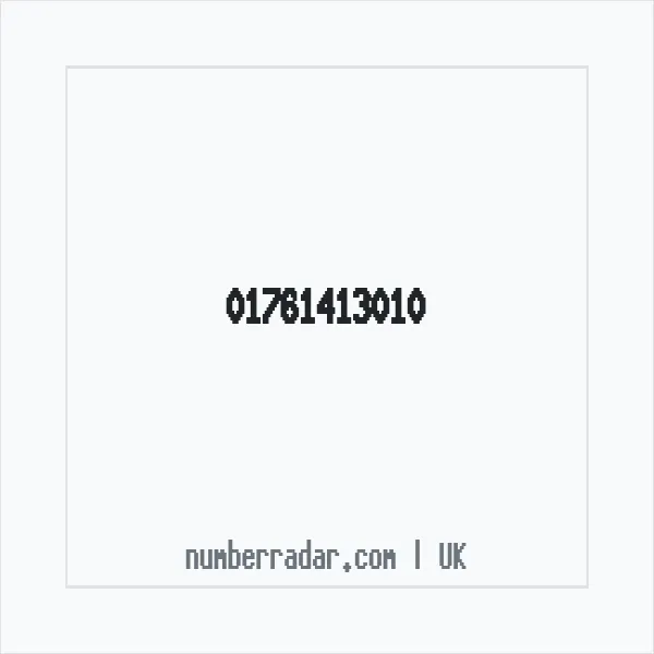 Reverse number check for +44 1761 413010 — who called me?