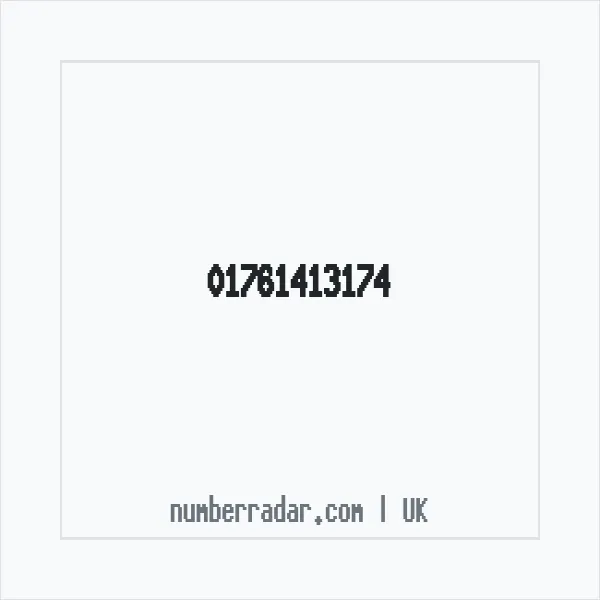 Reverse number check for +44 1761 413174 — who called me?