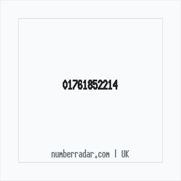 Reverse number check for +44 1761 852214 — who called me?