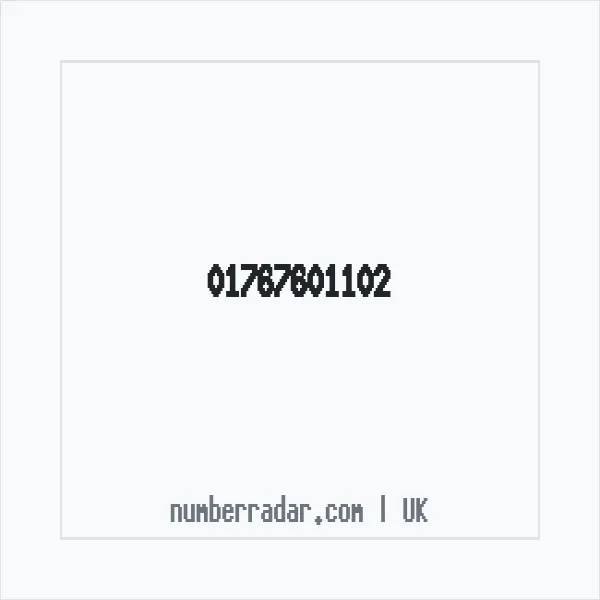 Reverse number check for +44 1767 601102 — who called me?