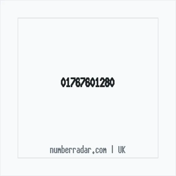 Reverse number check for +44 1767 601280 — who called me?