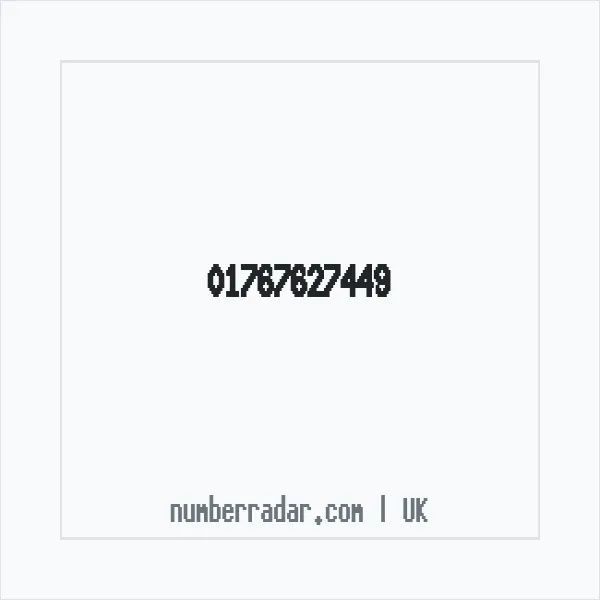 Reverse number check for +44 1767 627449 — who called me?