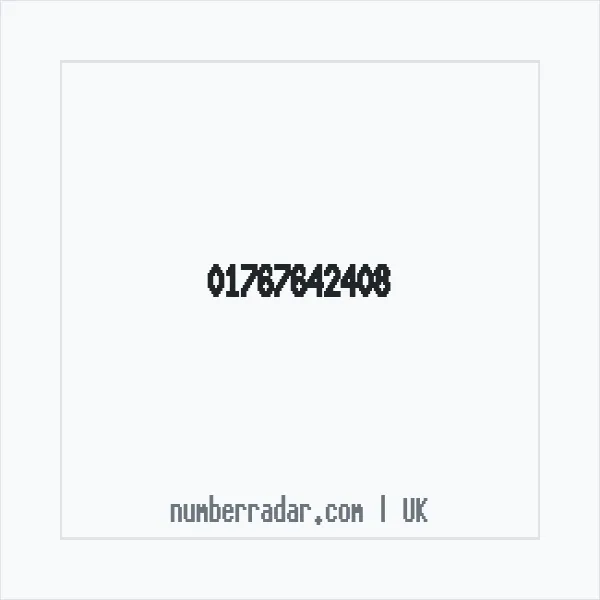 Reverse number check for +44 1767 642408 — who called me?