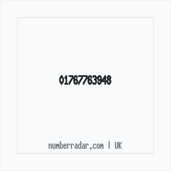 Reverse number check for +44 1767 763948 — who called me?