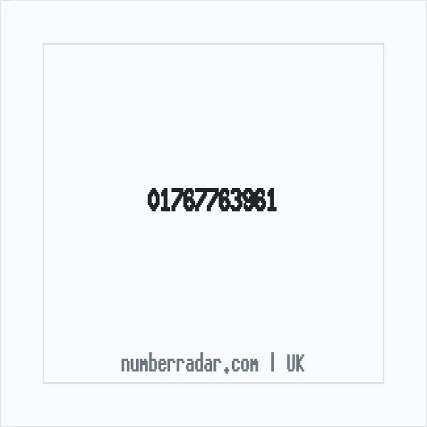 Reverse number check for +44 1767 763961 — who called me?