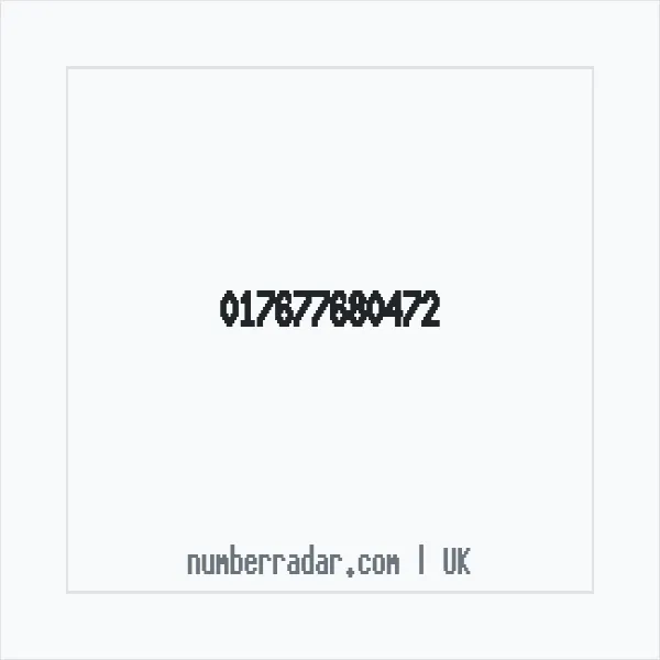 Reverse number check for +44 (1767) 768-047 — who called me?