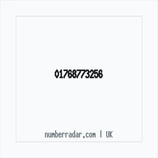 Reverse number check for +44 1768 773256 — who called me?