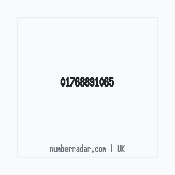 Reverse number check for +44 1768 891065 — who called me?