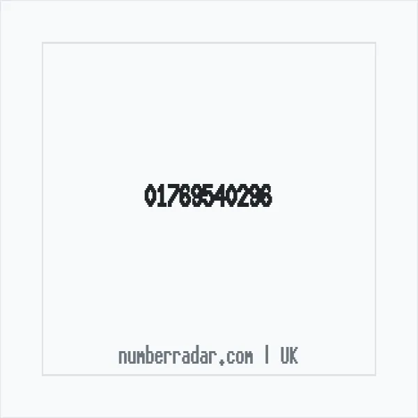 Reverse number check for +44 1769 540296 — who called me?