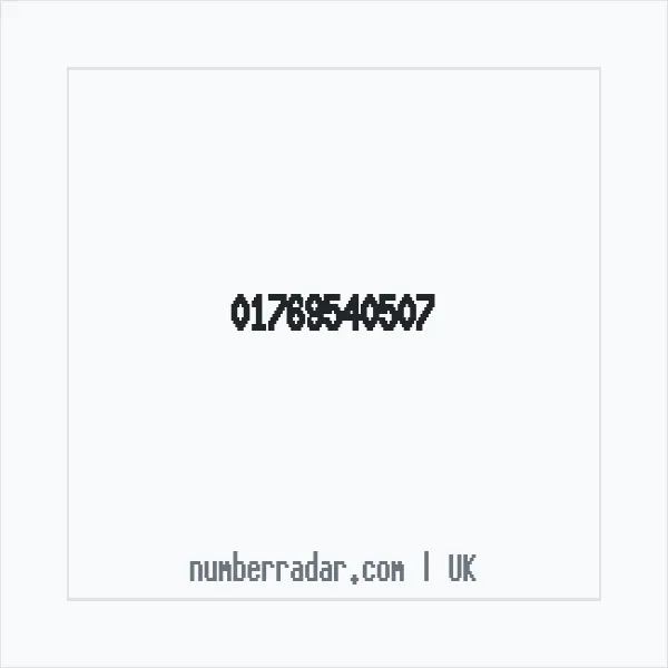 Reverse number check for +44 1769 540507 — who called me?