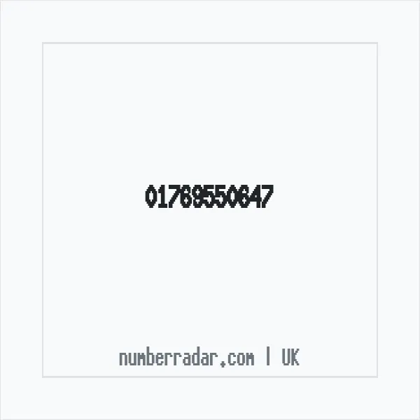 Reverse number check for +44 1769 550647 — who called me?