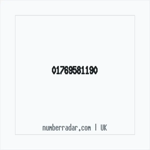 Reverse number check for +44 1769 581190 — who called me?