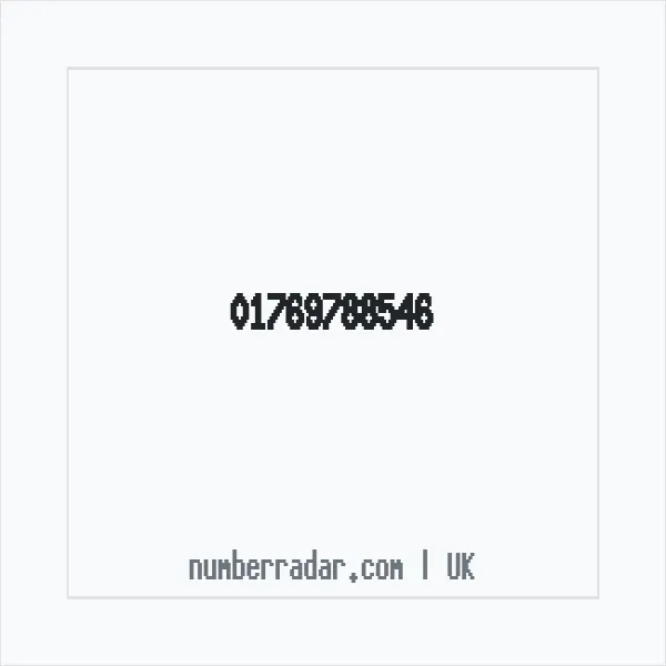 Reverse number check for +44 1769 788546 — who called me?