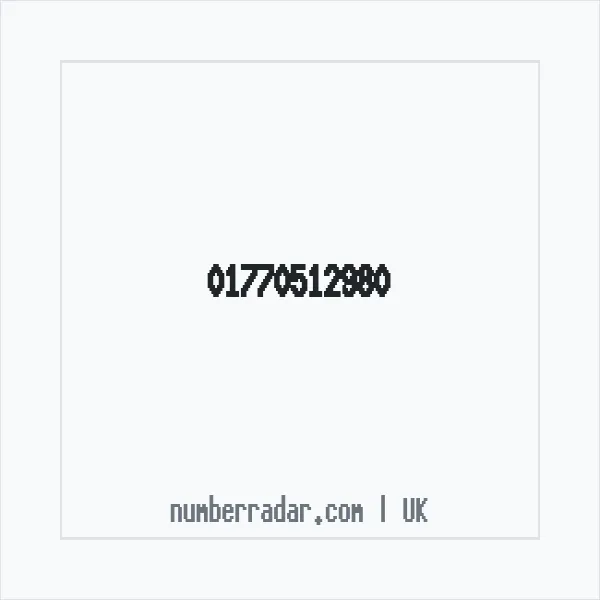 Reverse number check for +44 1770 512980 — who called me?