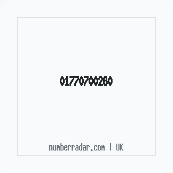 Reverse number check for +44 1770 700260 — who called me?