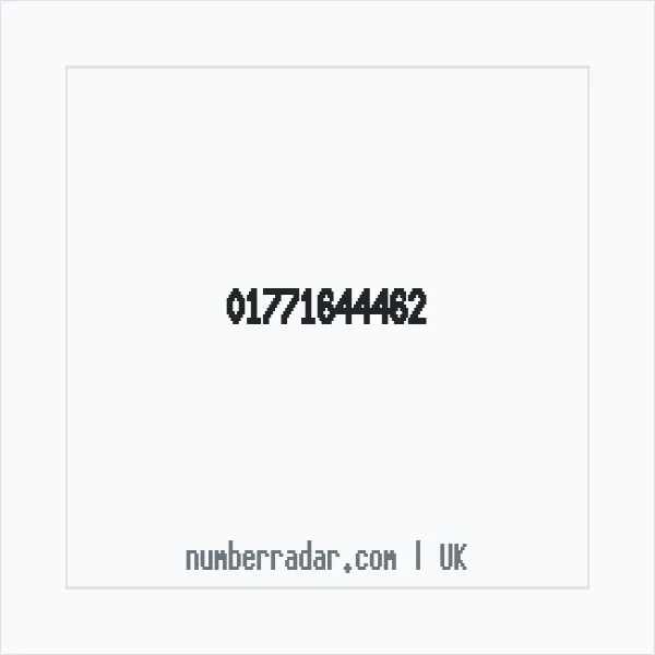 Reverse number check for +44 1771 644462 — who called me?