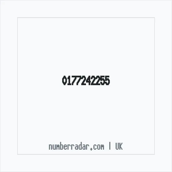 Reverse number check for +44 177242255 — who called me?