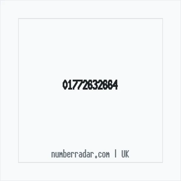 Reverse number check for +44 1772 632664 — who called me?