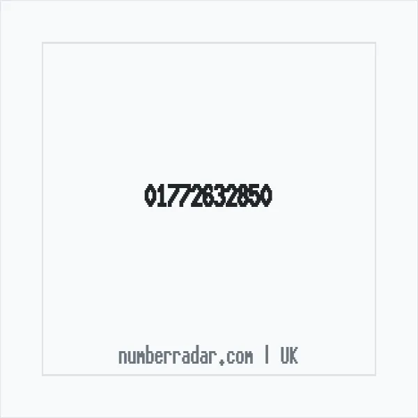 Reverse number check for +44 1772 632850 — who called me?