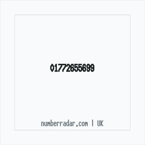 Reverse number check for +44 1772 655699 — who called me?