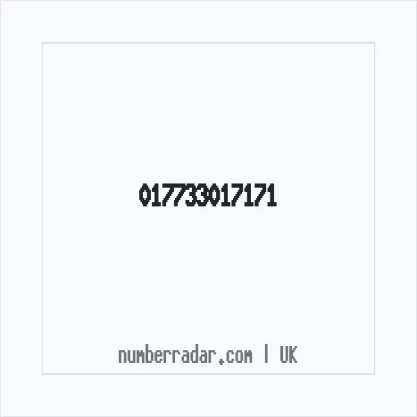 Reverse number check for +44 (1773) 301-717 — who called me?