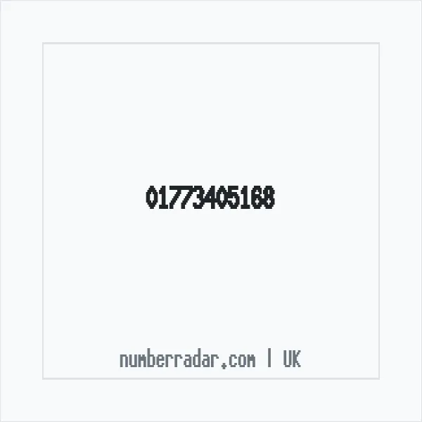 Reverse number check for +44 1773 405168 — who called me?