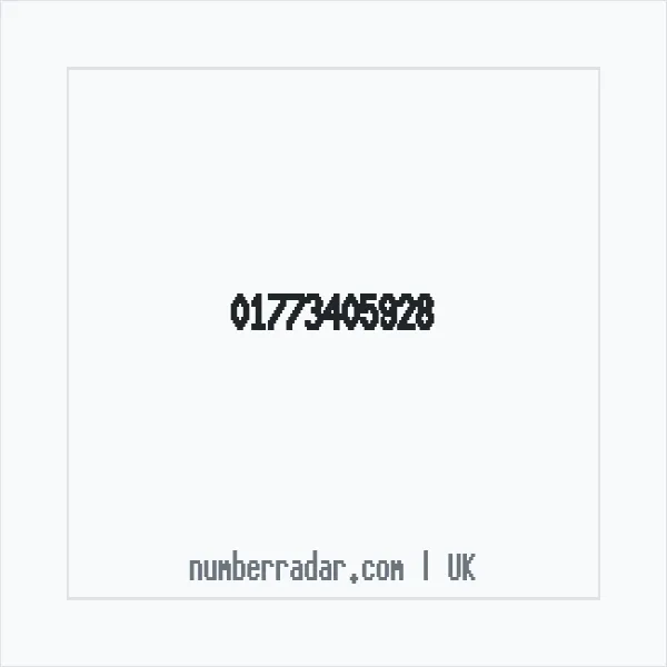 Reverse number check for +44 1773 405928 — who called me?