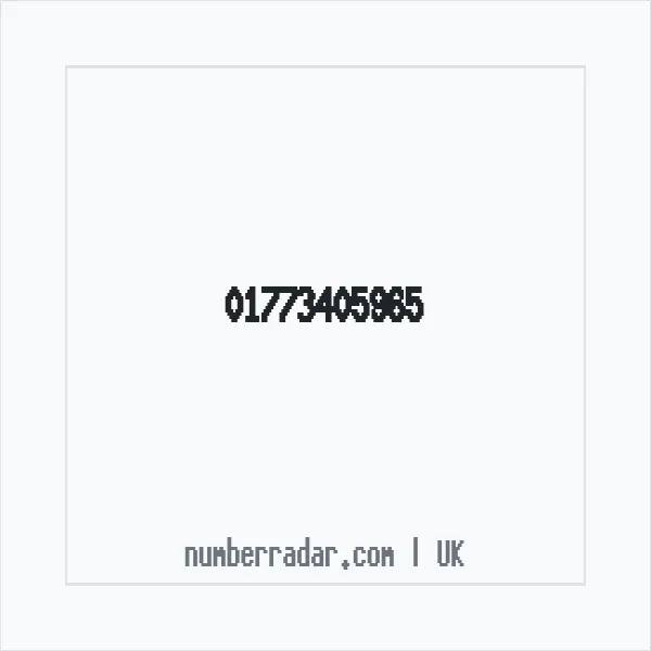 Reverse number check for +44 1773 405965 — who called me?