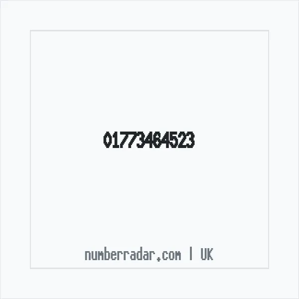 Reverse number check for +44 1773 464523 — who called me?
