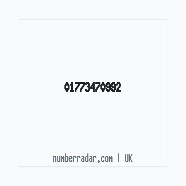 Reverse number check for +44 1773 470992 — who called me?