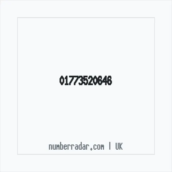 Reverse number check for +44 1773 520646 — who called me?