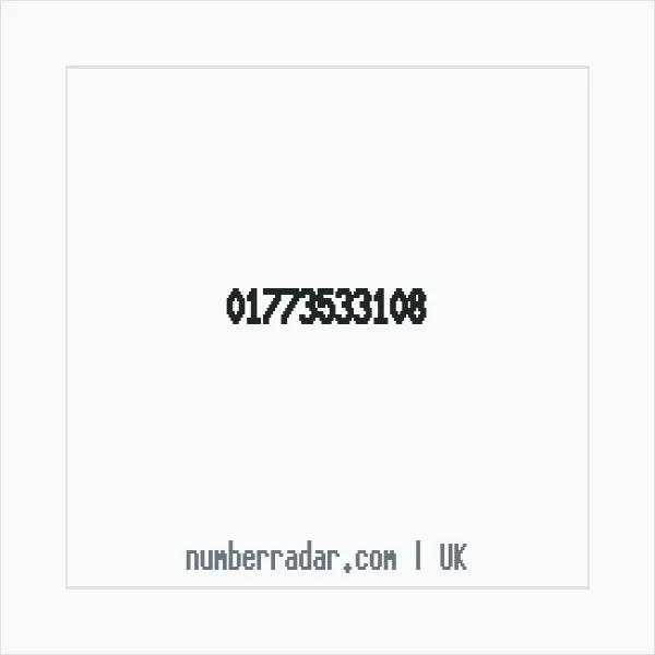 Reverse number check for +44 1773 533108 — who called me?