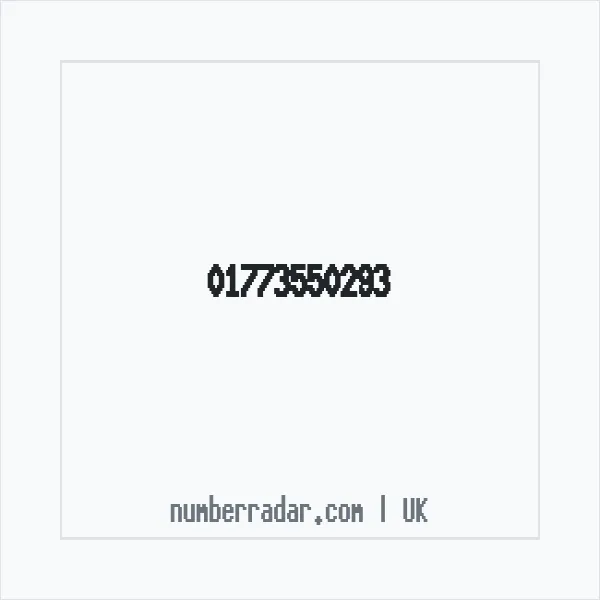 Reverse number check for +44 1773 550293 — who called me?