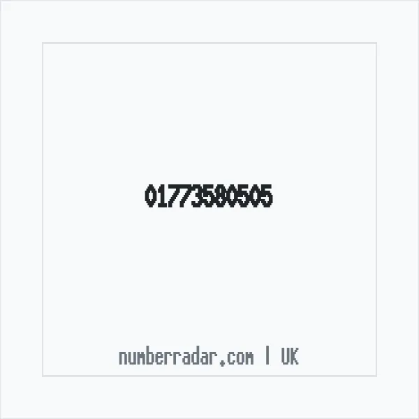 Reverse number check for +44 1773 580505 — who called me?