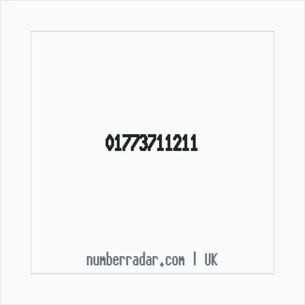 Reverse number check for +44 1773 711211 — who called me?