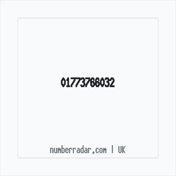 Reverse number check for +44 1773 766032 — who called me?