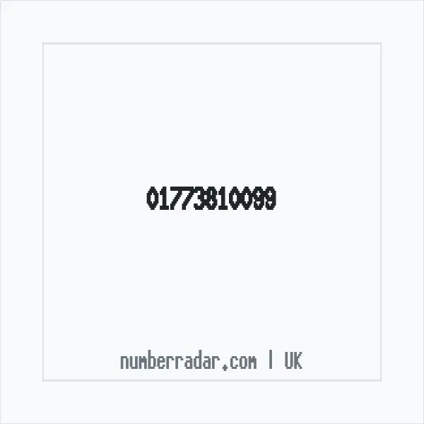 Reverse number check for +44 1773 810099 — who called me?