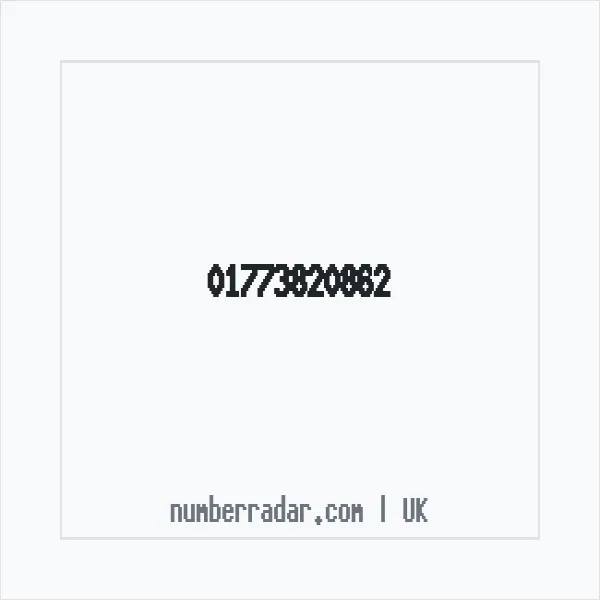 Reverse number check for +44 1773 820862 — who called me?