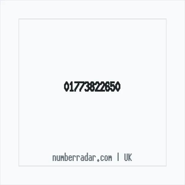 Reverse number check for +44 1773 822650 — who called me?