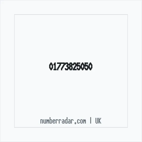 Reverse number check for +44 1773 825050 — who called me?