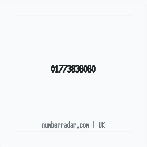 Reverse number check for +44 1773 836060 — who called me?