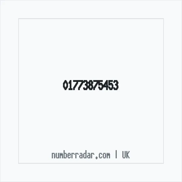 Reverse number check for +44 1773 875453 — who called me?