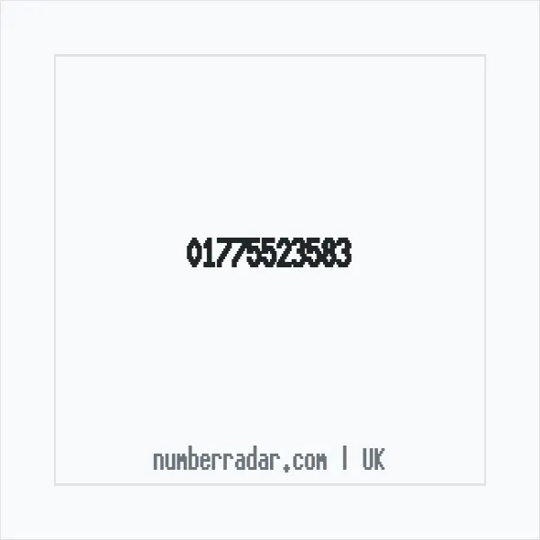 Reverse number check for +44 1775 523583 — who called me?