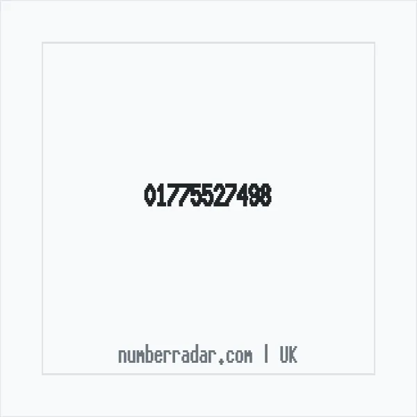 Reverse number check for +44 1775 527498 — who called me?